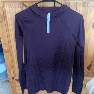 Lululemon knit pullover with hood.